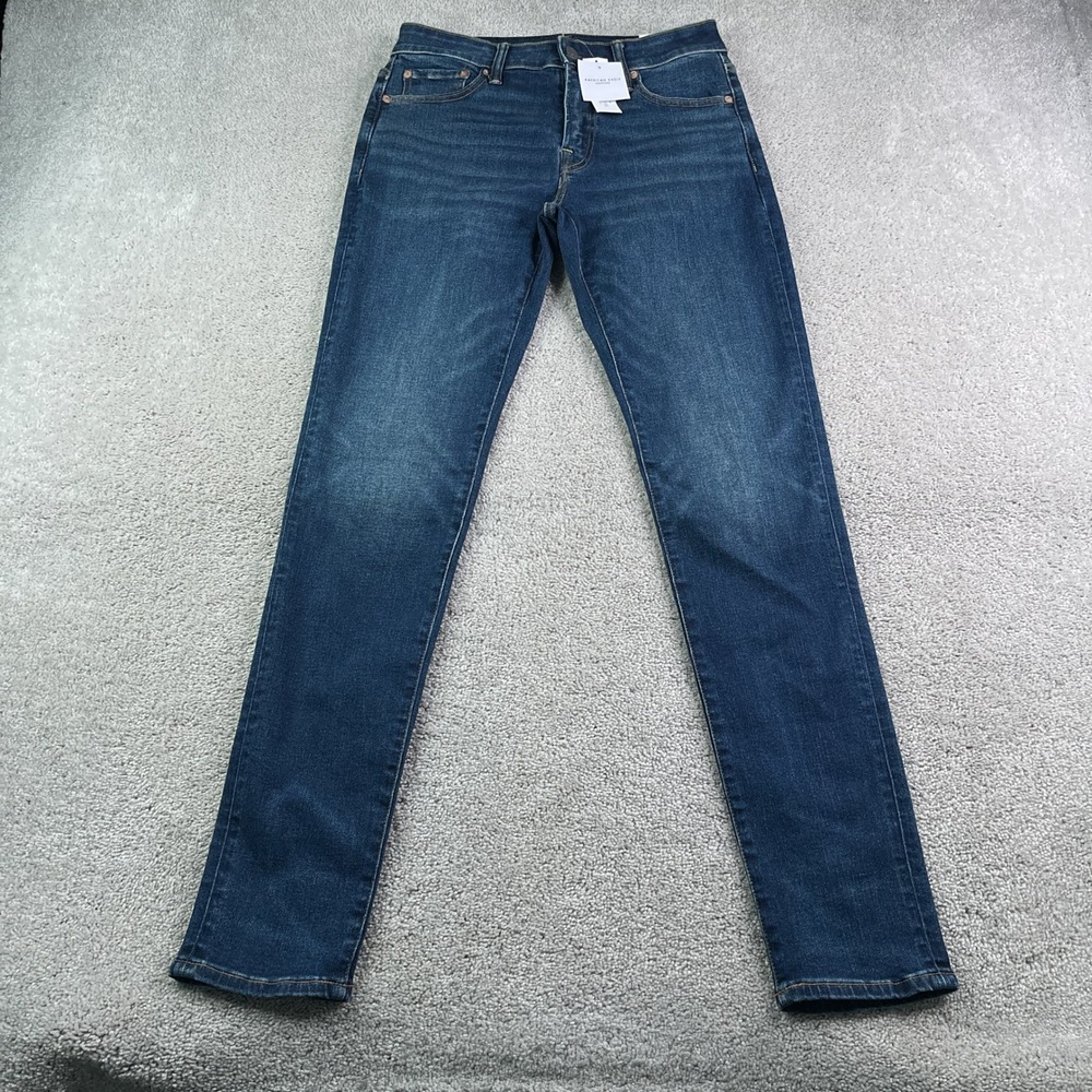 NEW American Eagle Jeans Mens 30x34 Blue Athletic Skinny Airflex Denim NWT